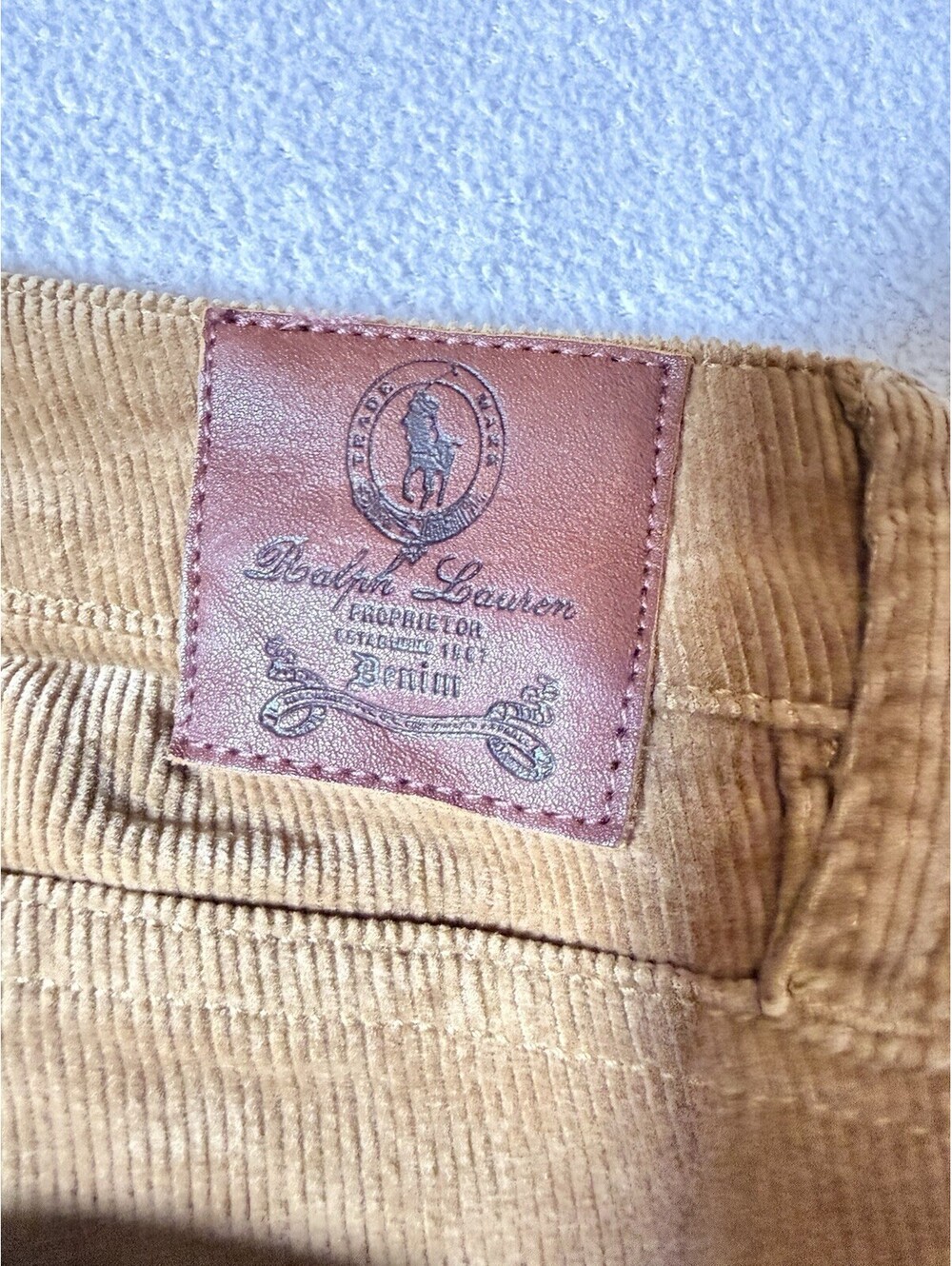 Lauren Ralph Lauren Sports Pants Mens Size 10 Brown Corduroy Straight Dress - Picture 8 of 8
